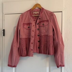 Free People Dusty Pink Jean Jacket